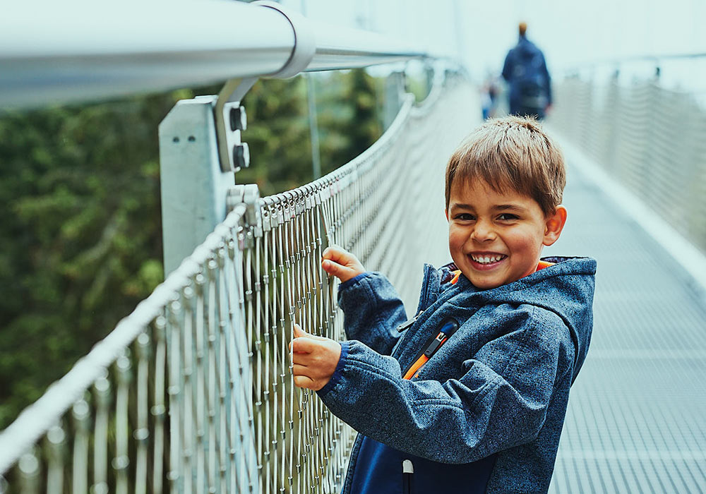 WILDLINE Hängebrücke Kindertag