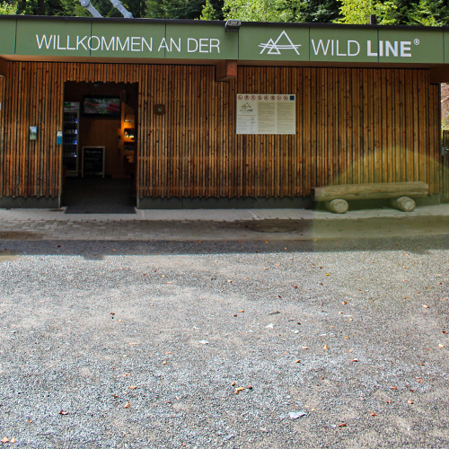 Ansicht WILDLINE Besucherzentrum