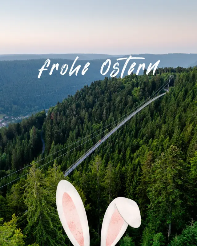Wir wünschen allen ein frohes Oster-Wochenende 🐰🐣🌸

Ostern ist Zeit für Familie und Ausflüge. 🌲🥾
Erlebt das Kribbeln im Bauch, das leichte Schwanken unter euren Füßen und einen einzigartigen Ausblick. Ein Erlebnis für Groß und Klein, bei dem ihr über euch hinauswachst. 

Holt euch im Anschluss eure personalisierte Urkunde in unserem Besucherzentrum ab und schafft Erinnerungen, die ihr nie vergesst. 🏅

👉 Die Brücke ist täglich 9-19:30 Uhr für euch geöffnet. Letzter Einlass ist um 19 Uhr.  Im Besucherzentrum sind wir täglich 10-16 Uhr für euch da. 

👉👉 Sichere dir jetzt schon eure Tickets online: https://wildline.de/ueber-die-bruecke/eintrittspreise-und-tickets/

 #ostern #ausflug #familienzeit #naturelover
