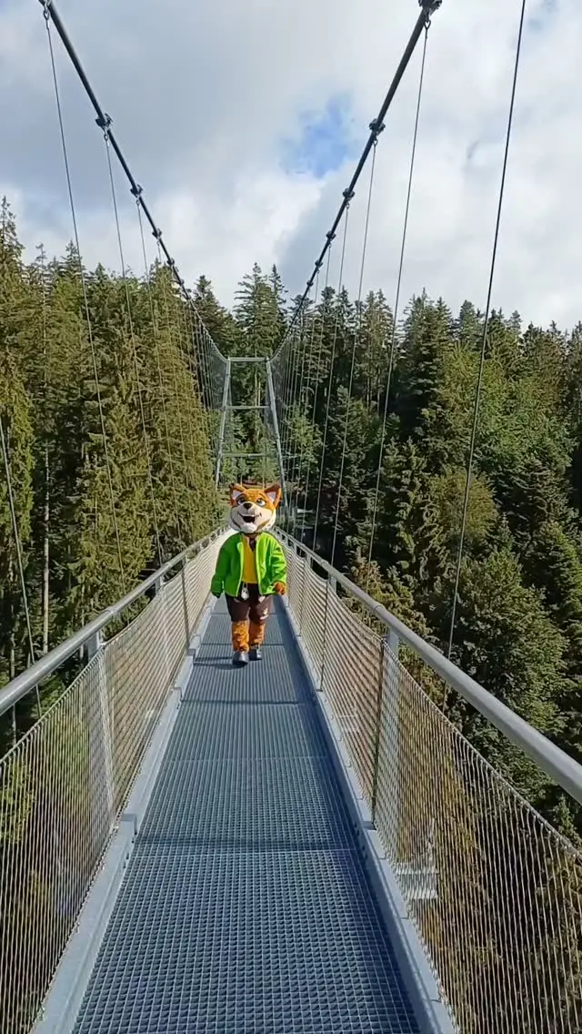 Lenny Luchs nimmt euch mit und zeigt was euch auf der WILDLINE erwartet. 🌲👣☀️

Bist du mutig genug und nach unten zu schauen? 🌲

Das Glücksgefühl danach ist unbeschreiblich! 💚🍀 Hole dir deine persönliche Urkunde 🏅 in unserem Besucherzentrum und schaffe Erinnerungen die bleiben! 

#wildline #unvergesslich #naturerlebnis #makememories #sommergefühle