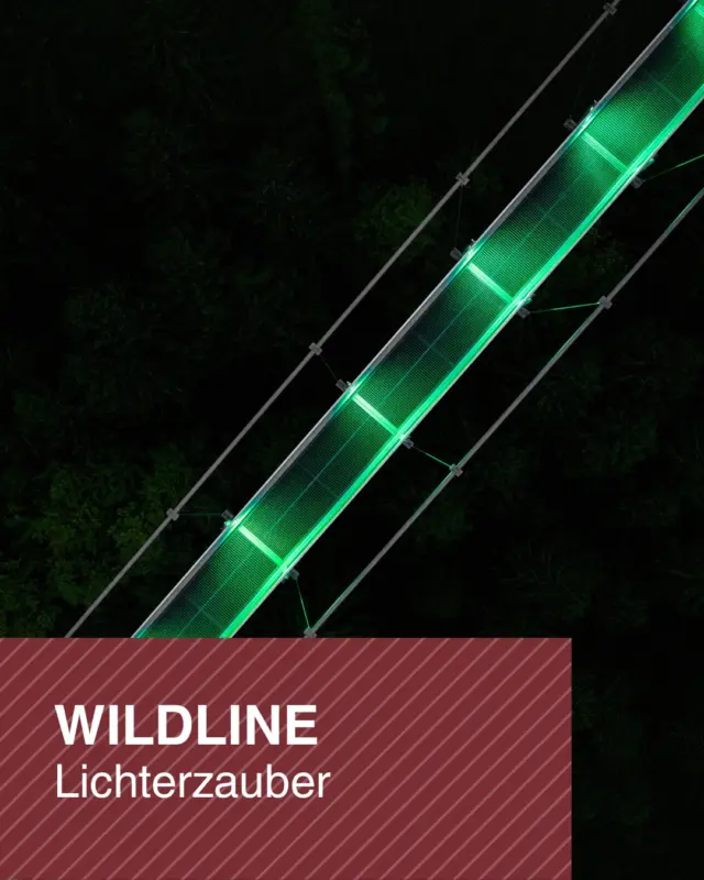 ✨ Der Winter wird märchenhaft: Der WILDLINE Lichterzauber kehrt zurück. ✨

Auch in diesem Jahr verwandelt sich die Hängebrücke wieder in ein faszinierendes Lichtermeer und sorgt für magische Momente hoch über dem Enztal.

Freut euch auf stimmungsvolle Illuminationen, funkelnde Lichtakzente und eine Atmosphäre, die die WILDLINE von einer ganz neuen Seite zeigt. 🌟

Noch ist es ein wenig hin, aber schon jetzt lohnt es sich, den WILDLINE Lichterzauber im Kalender vorzumerken. Ob als winterlicher Ausflug mit Freunden, romantischer Abend zu zweit oder besonderes Erlebnis für die ganze Familie – dieses Highlight solltet ihr nicht verpassen.

📅 28.11.2026 bis 14.02.2027
 🕓 Donnerstag bis Sonntag, jeweils von 16:00 bis 20:00 Uhr

👉 buche dir jetzt schon dein Ticket online: https://wildline.de/ueber-die-bruecke/eintrittspreise-und-tickets/

#WILDLINE #Lichterzauber #BadWildbad #Winterzauber #Schwarzwald #Ausflugsziel #Lichtermeer #Familienausflug #WinterImSchwarzwald #VisitBlackForest